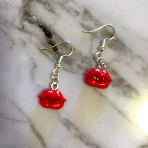 Red Lips Earrings 👄